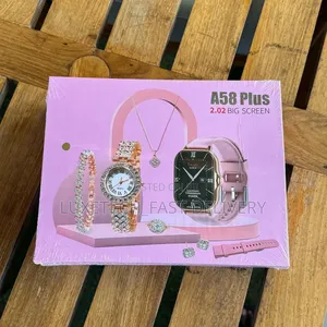 A58 Plus Smartwatch Gift Set for Woman