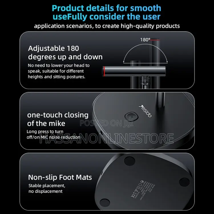 Yesido Kr18 360 Degree Omnidirectional Desktop Microphone