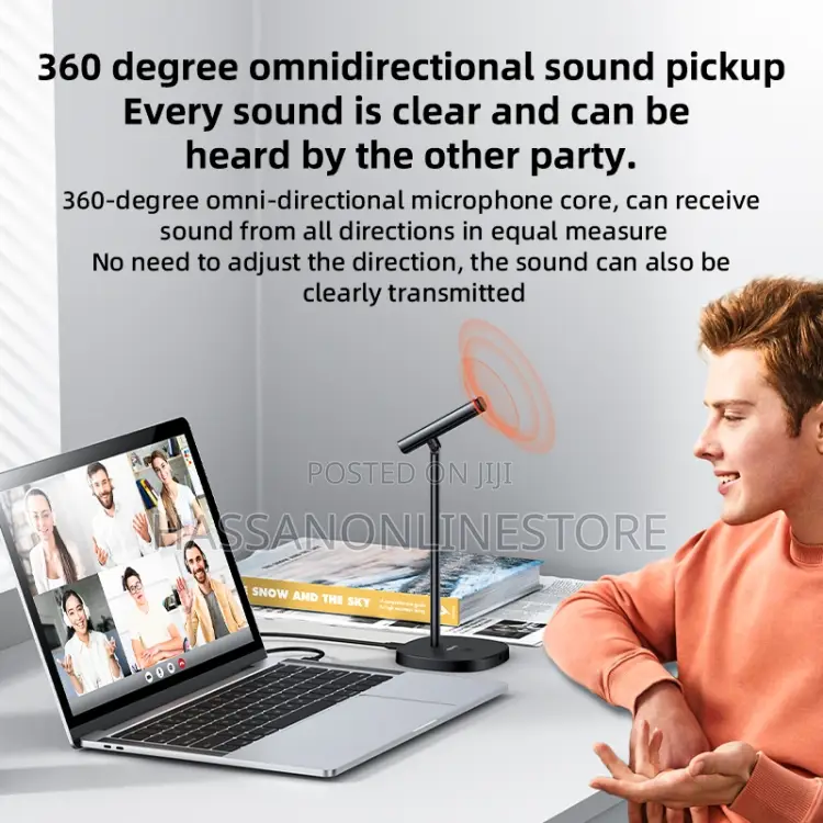 Yesido Kr18 360 Degree Omnidirectional Desktop Microphone