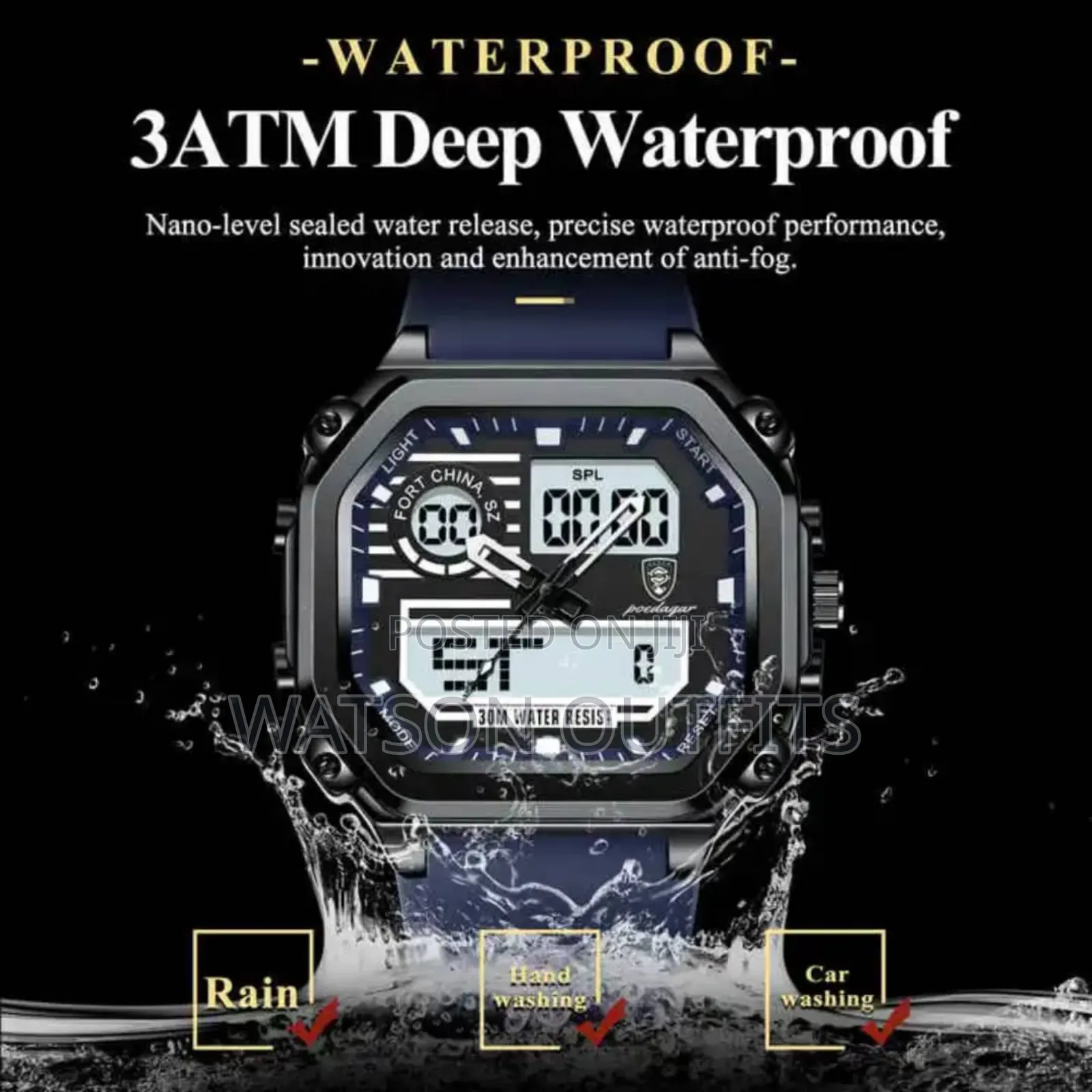 Men's New Watches Poedagar Brand Business Style