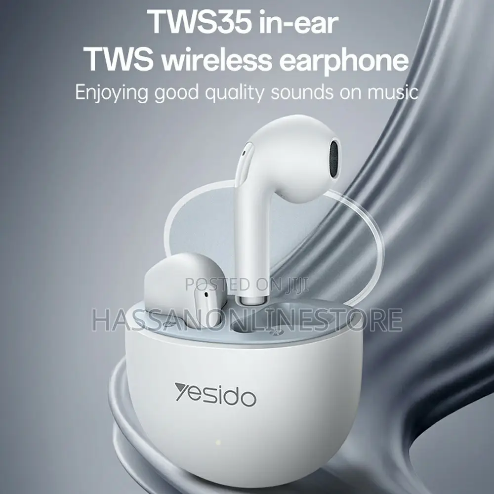 Yesido Tws35 Semi in Ear Earbuds TWS Stereo Wireless Headphones