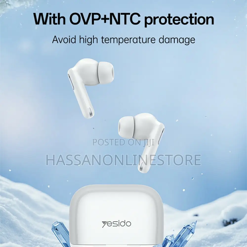 Yesido Tws34 Earbuds Dual Mic Anc + Enc Noise Cancelling Touch Control