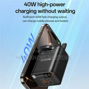 Yesido Yc145 Uk Plug 40w Fast Gan Charging Adapter
