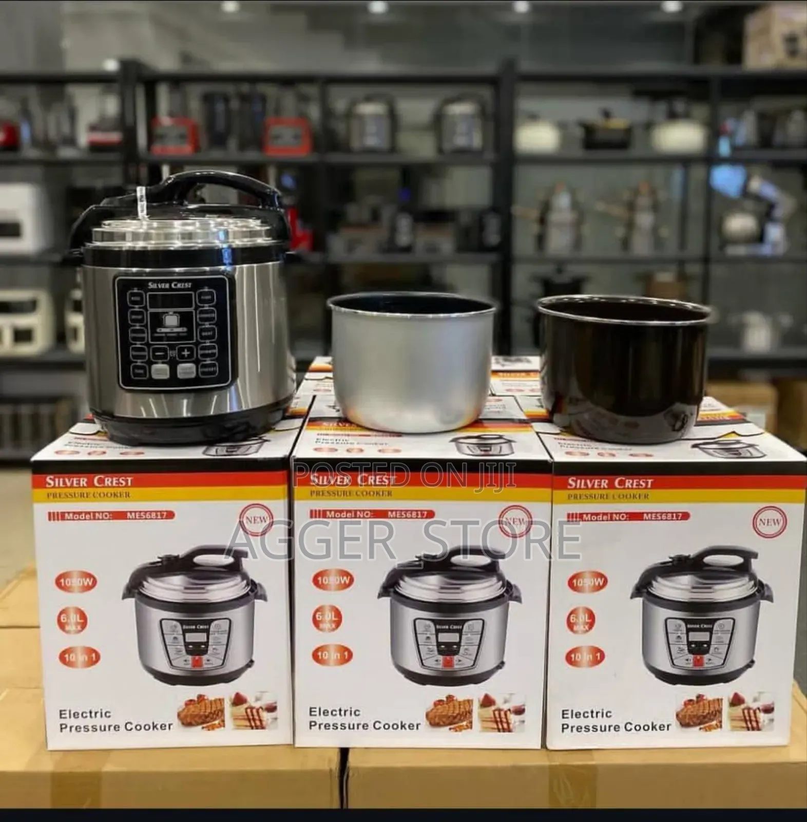 Silver Crest Pressure Cooker 6litres [2 Pots]