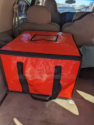 Commercial Grade Insulated Pizza Delivery Bag, 20 X 20 X 14 Inches