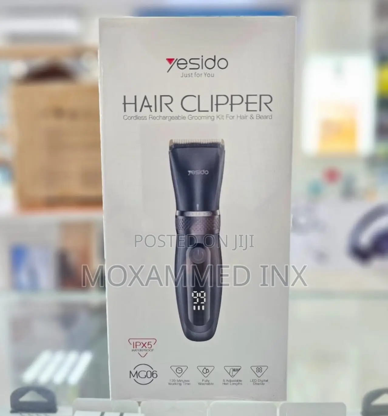 Mg06 Yesido Hair Clipper Cordless Rechargeable