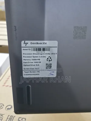 New Laptop HP OmniBook 5 14" 16GB Qualcomm Snapdragon X Elite SSD 1T