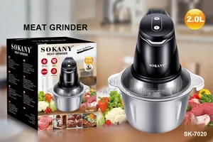 Sokany 2-Liters Electric Meat Grinder and Food Chopper (Model Sk-7020)