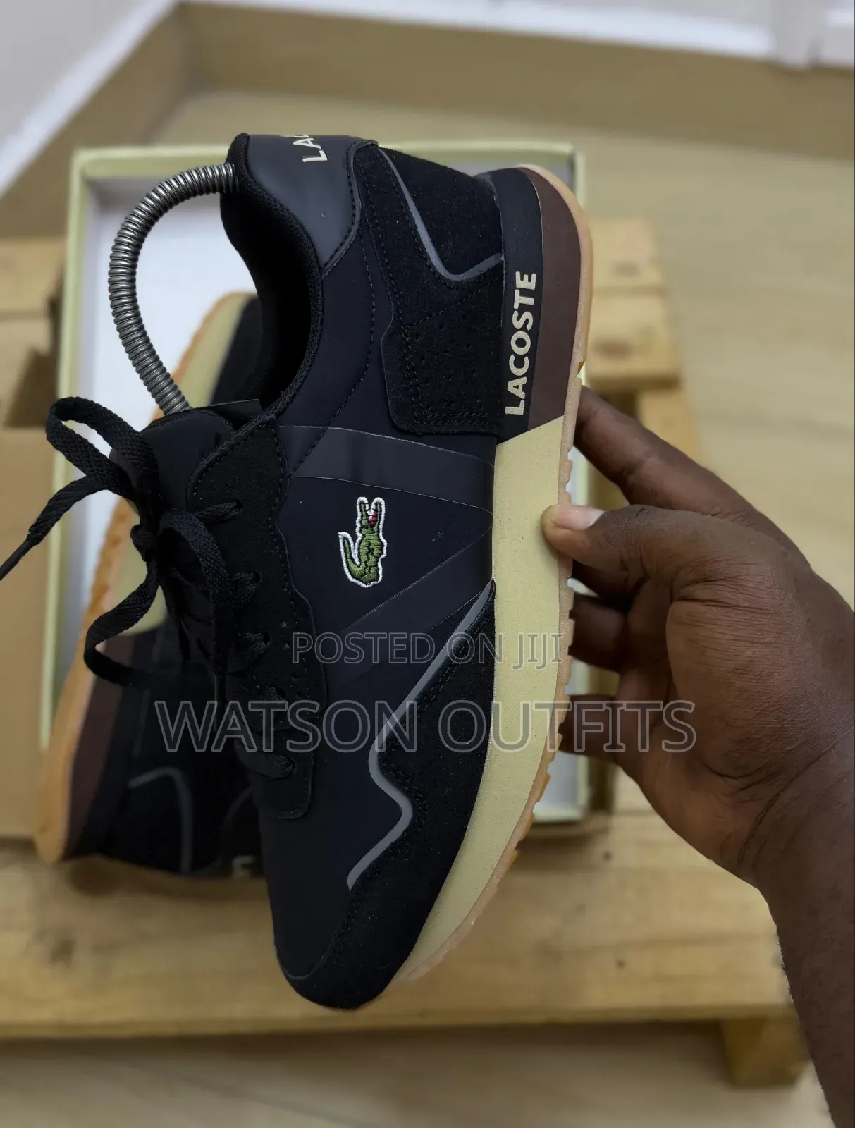 Men's Leather Shoes Lacoste Brand Very Classical and Smart