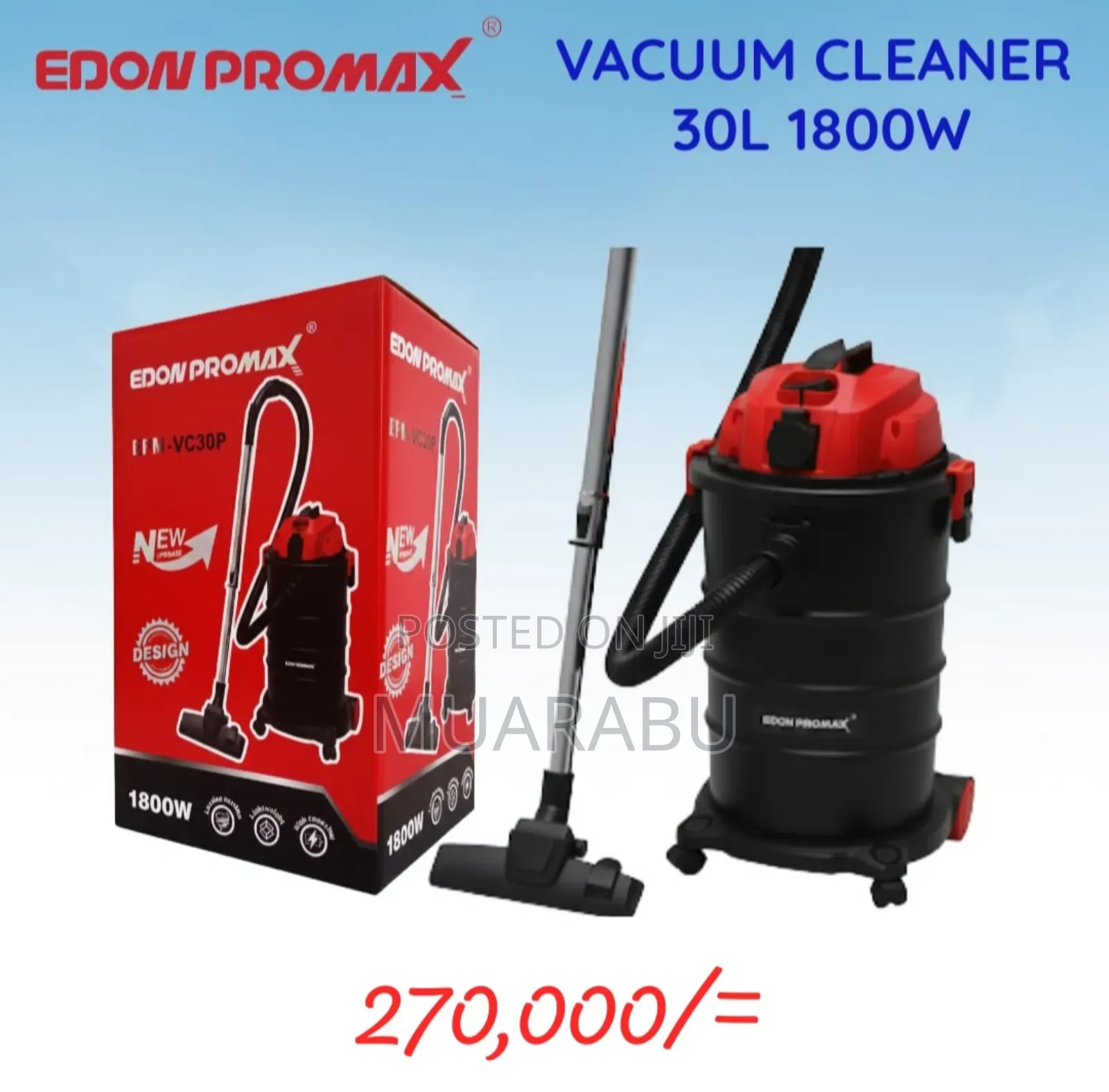 Edon Vacuum Cleaner 30l 1800w