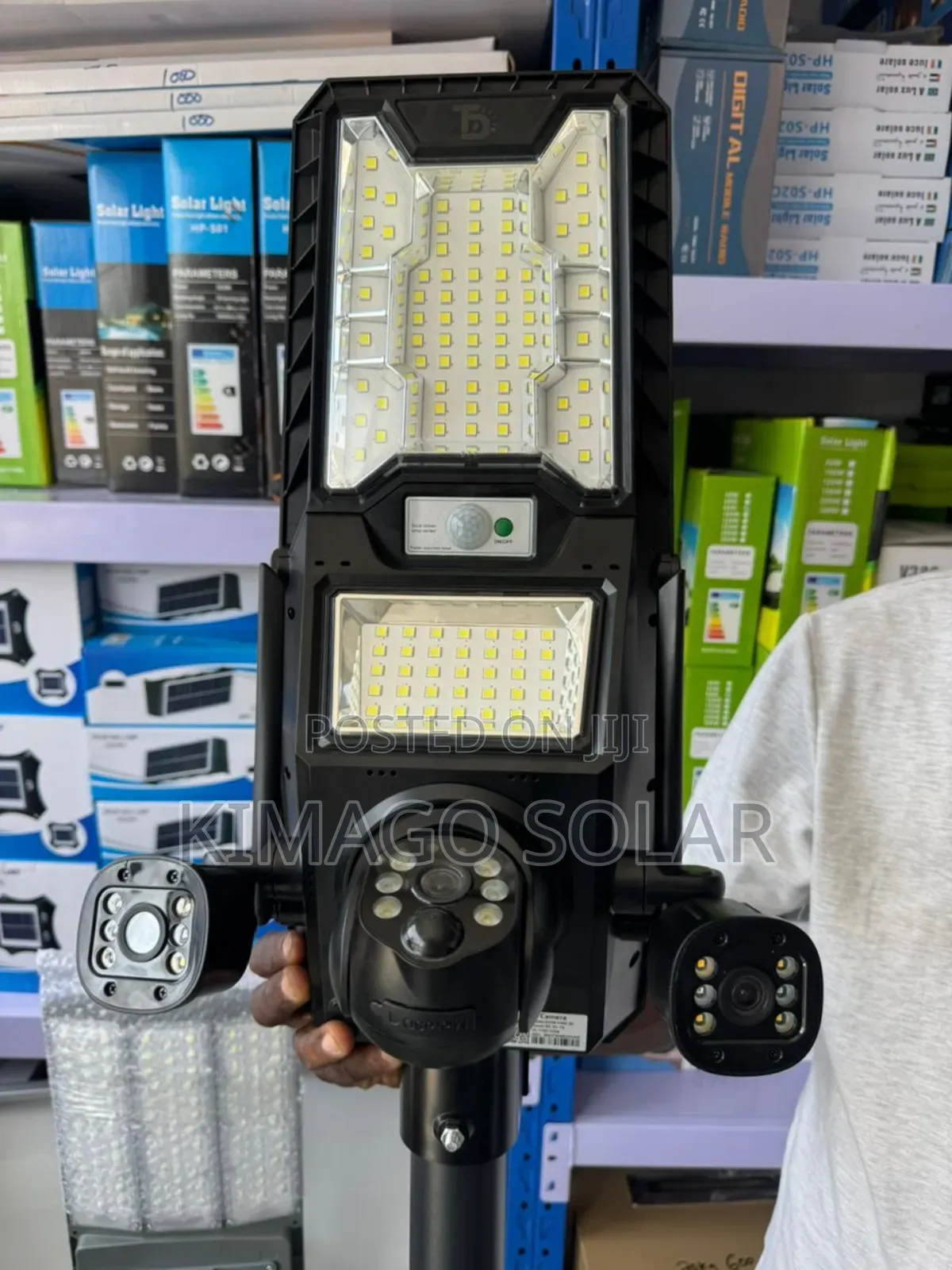 Ai Powered 450 Solar: Bright Leds Na Two-Way Communication.