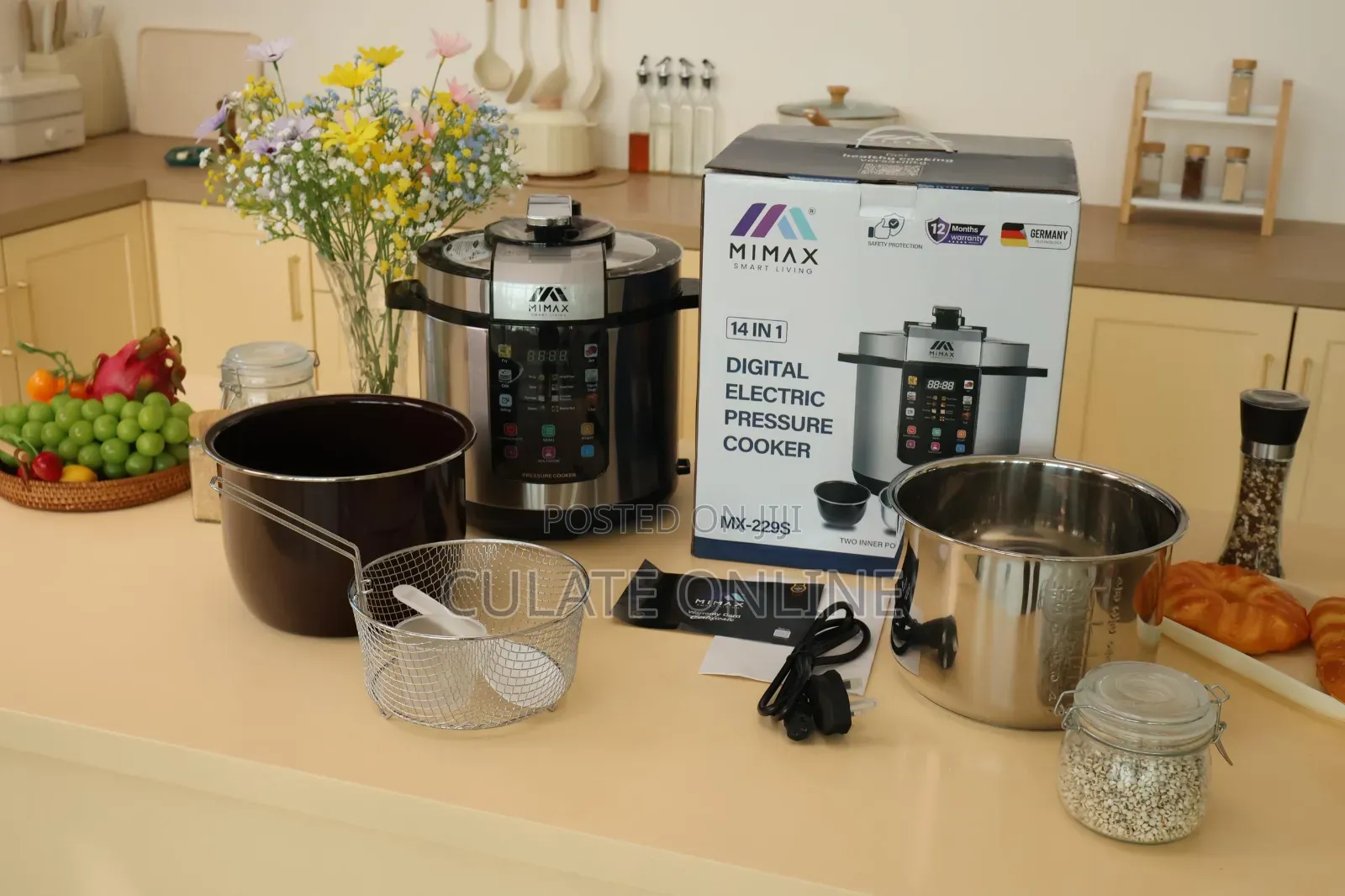 7ltrs Mimax 14 in 1 Digital Electric Pressure Cooker
