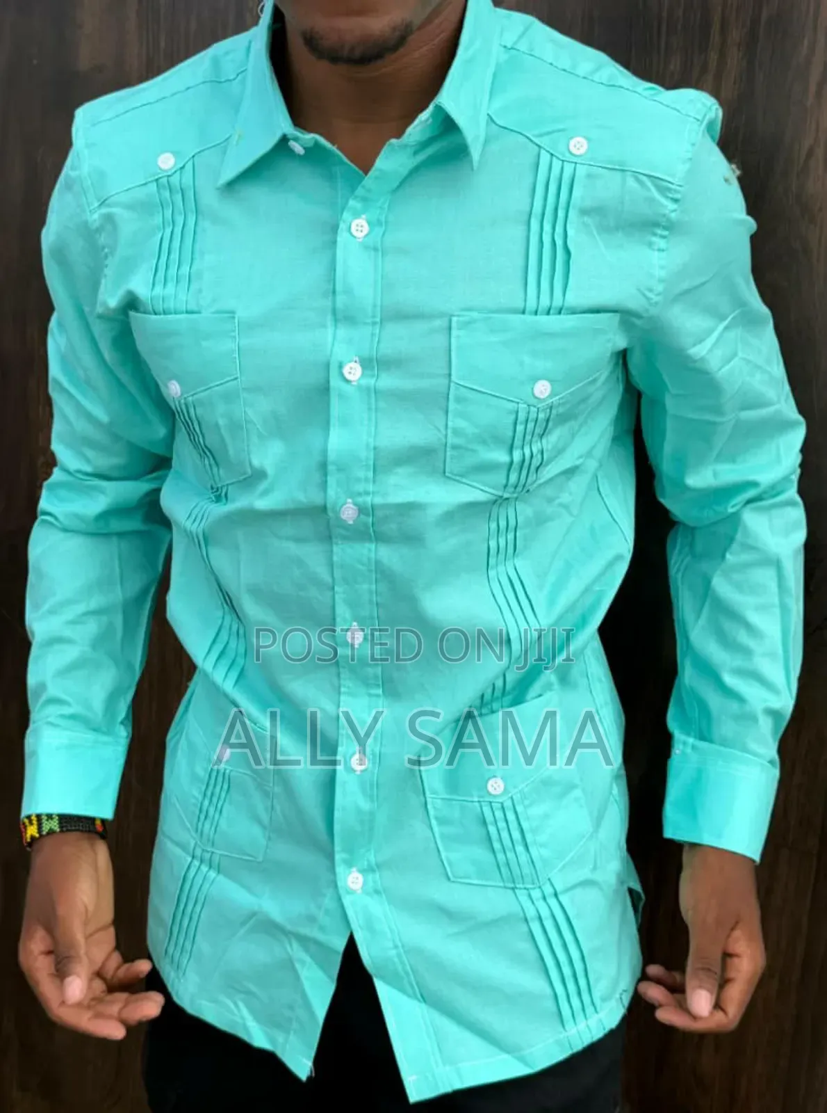 Men's Shirt Material Cotton New Design Four Pocket