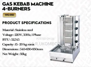 *Shawarma Machine*
Burners 4