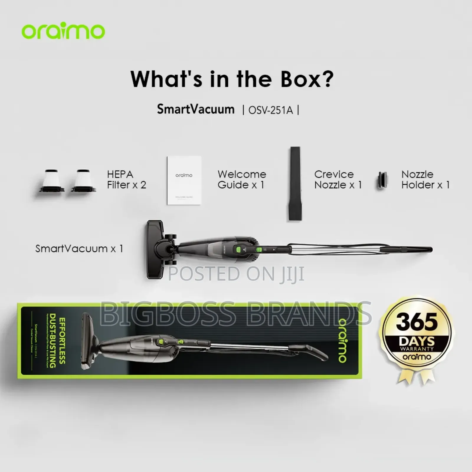 Oraimo Cordforce Plus Corded Stick Vacuum 500w Motor Osv252a