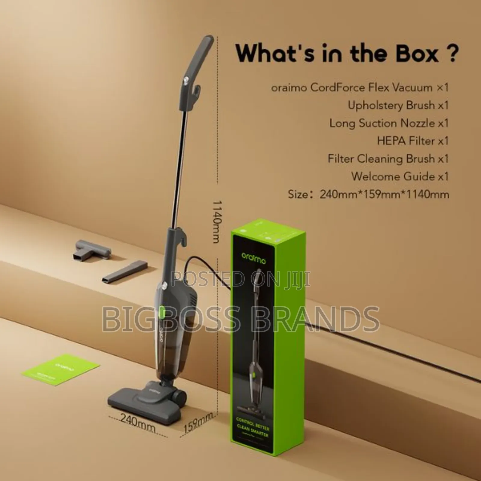 Oraimo Cordforce Plus Corded Stick Vacuum 500w Motor Osv252a