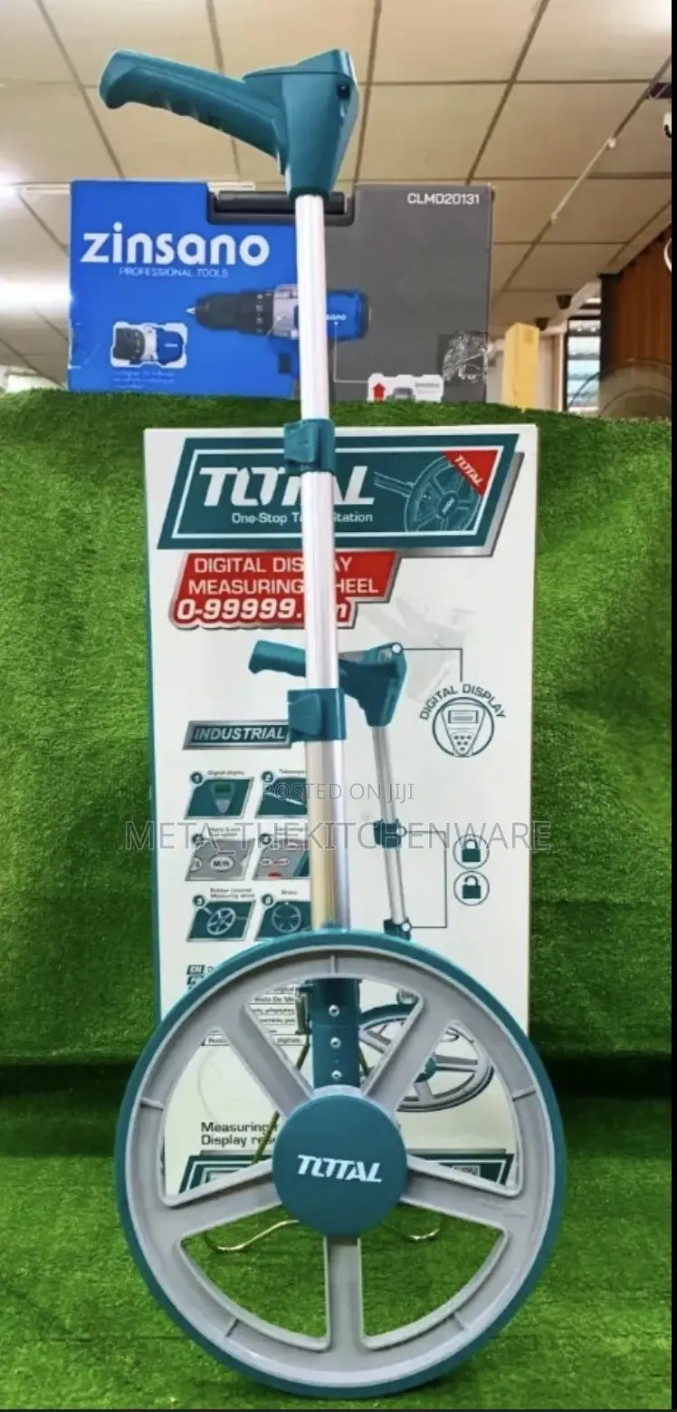 Total Odometer Measuring Wheel 9999.9m With Stand Tmt19945