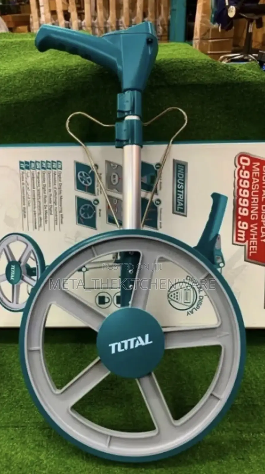 Total Odometer Measuring Wheel 9999.9m With Stand Tmt19945