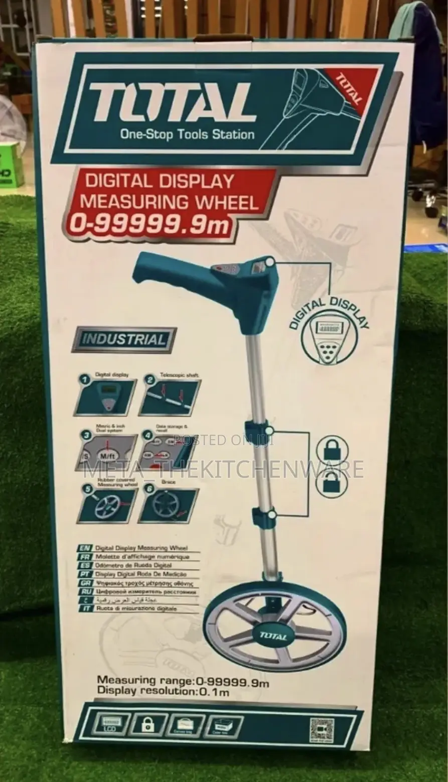 Total Odometer Measuring Wheel 9999.9m With Stand Tmt19945