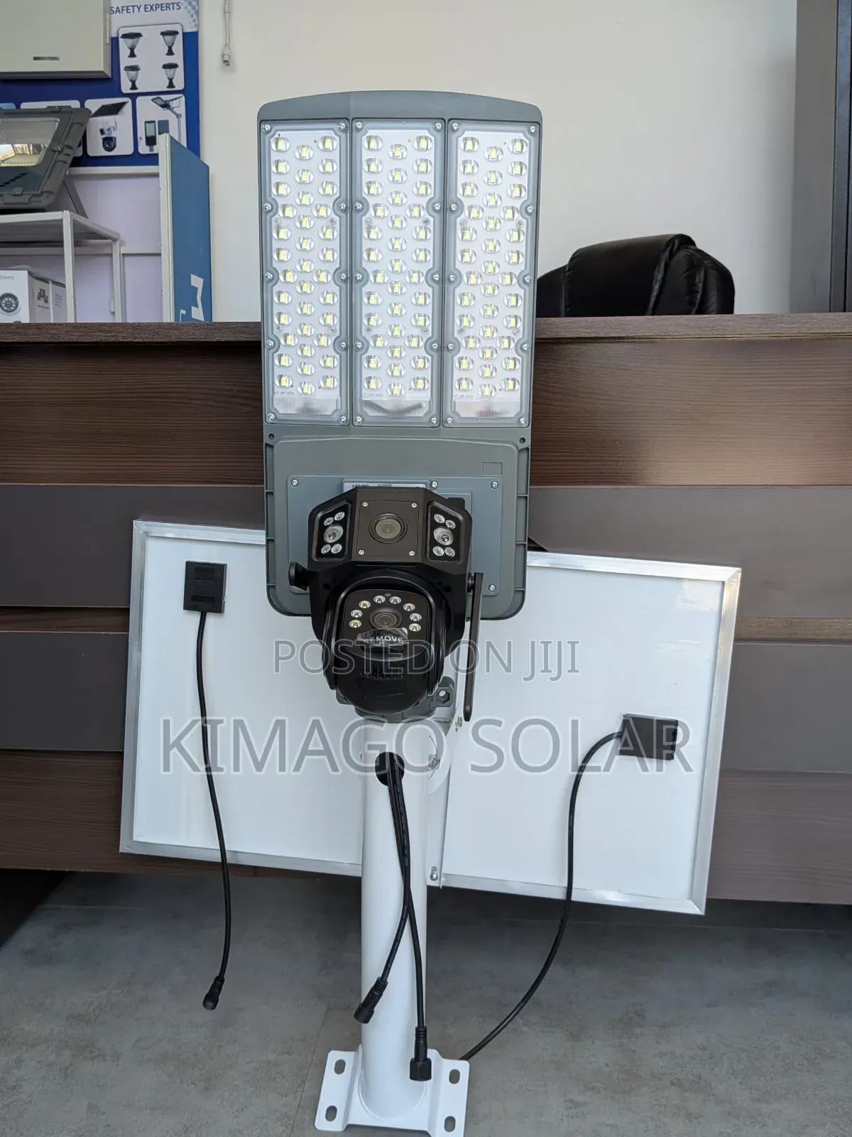Security Camera 2 View + Solar Street Light 1000w
