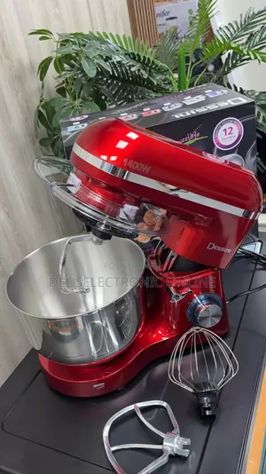 Dessin Stand Mixer 6.5 Litre . Power 1400w . Black Red
