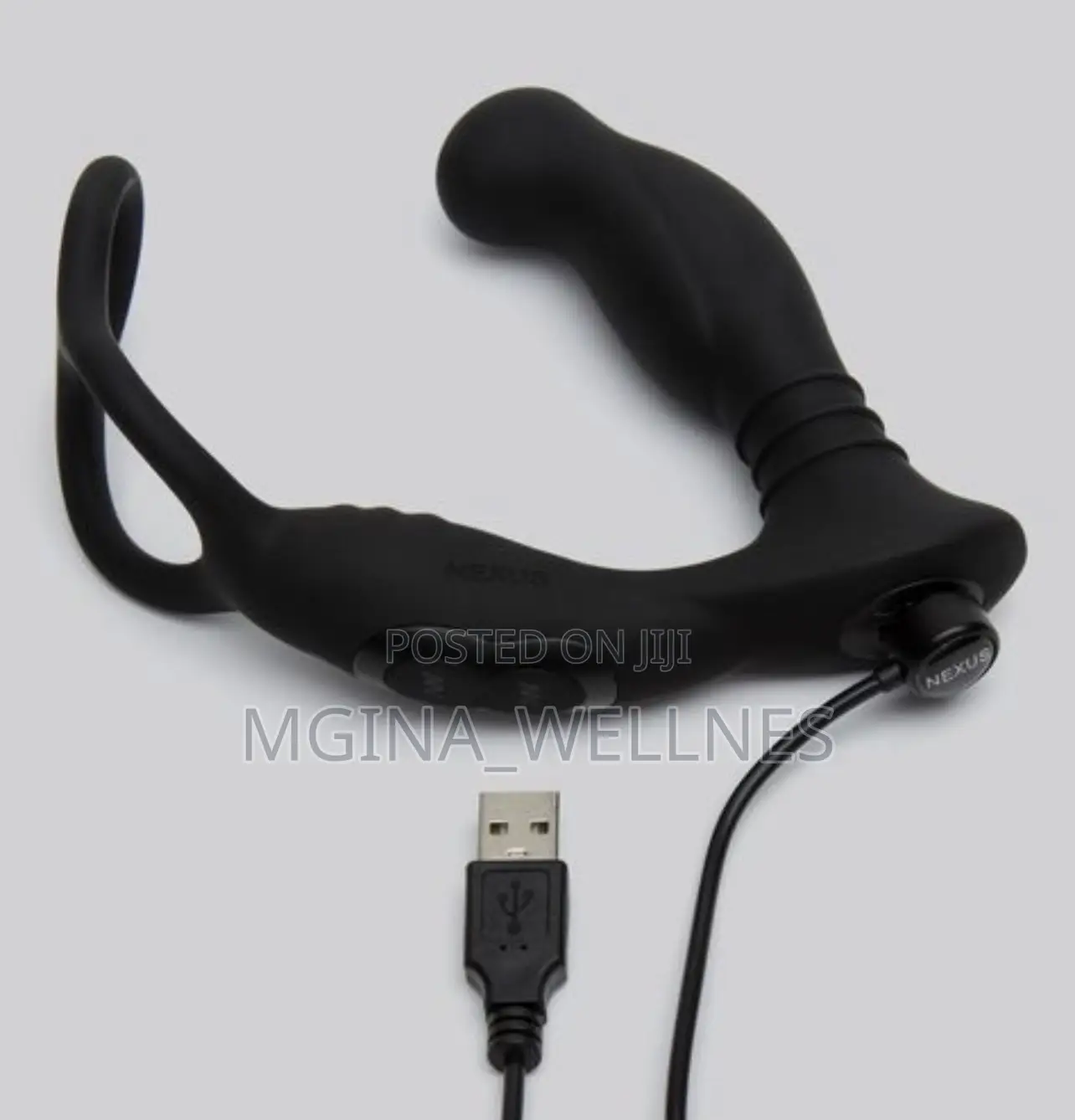 Prostate Massager With Double Cock Ring and Remote Control