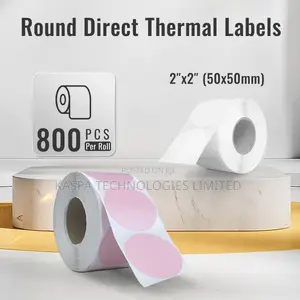 Round Coloured Label Paper
