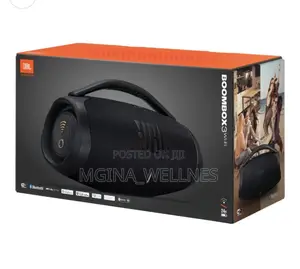 JBL Boombox 3 Portable Bluetooth Speaker,Massive Sound, 24h Playtime