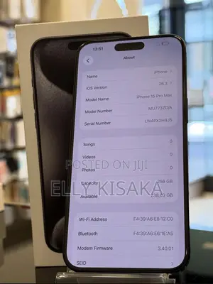 New Apple iPhone 15 Pro Max 256 GB Black