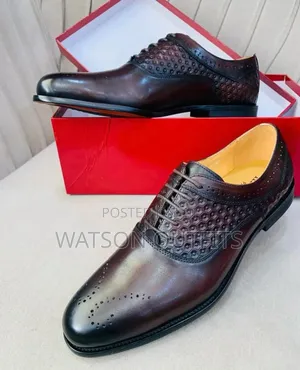 Men's Leather Shoes Salvatore Feragamo Brand New Very Top