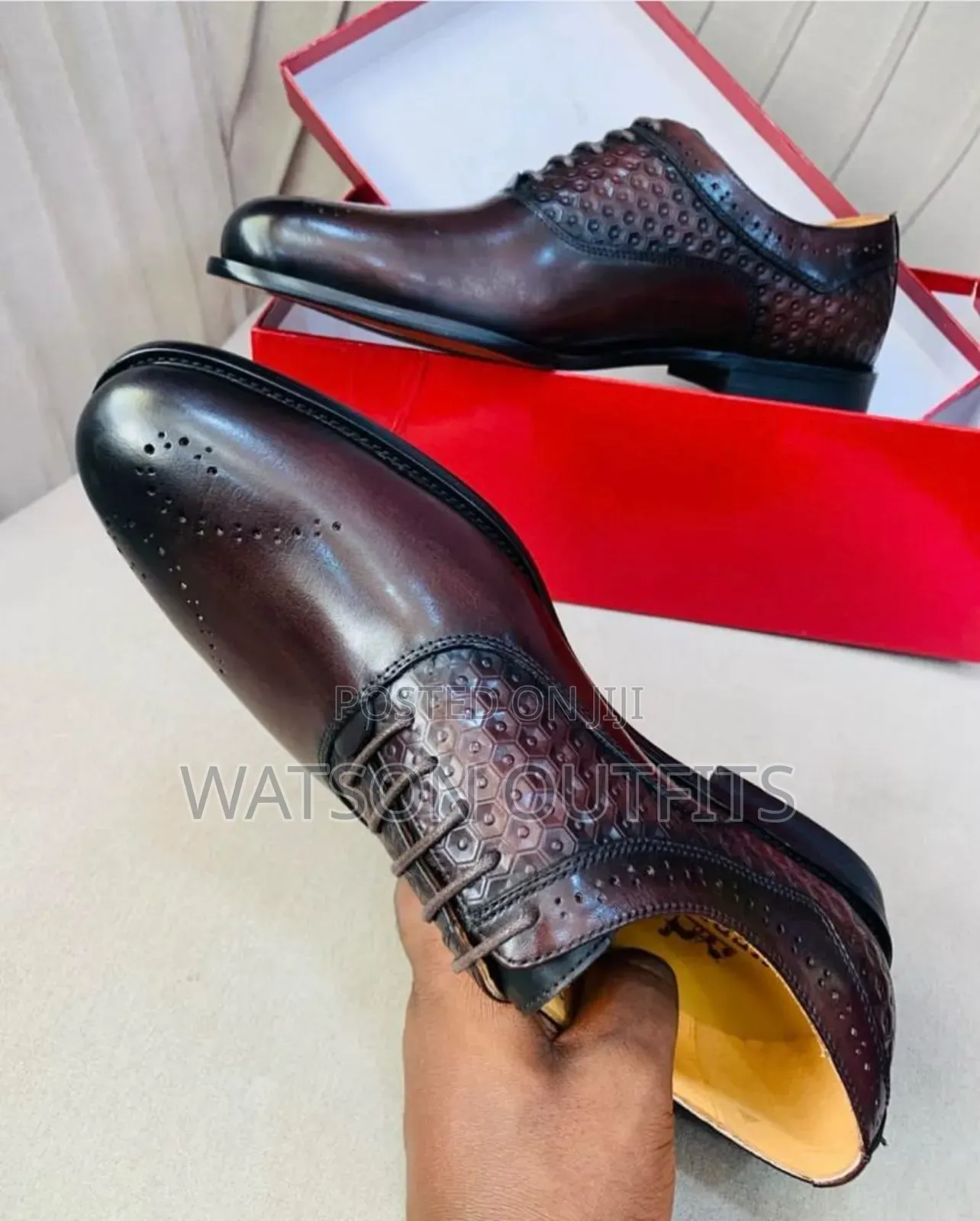 Men's Leather Shoes Salvatore Feragamo Brand New Very Top