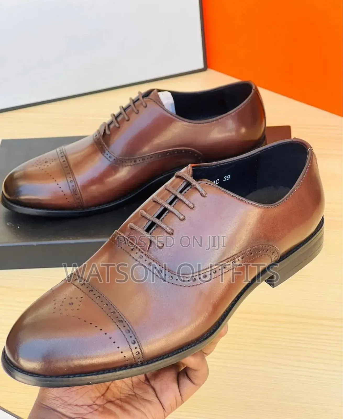 Men's Leather Shoes Salvatore Feragamo Brand New Very Top