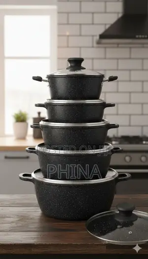 Sufuria Nonstick Pc 5 Puality Imezingatiwa