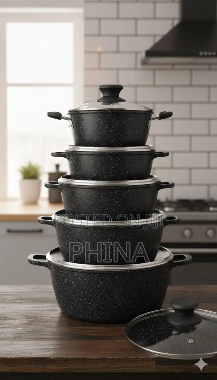 Sufuria Nonstick Pc 5 Puality Imezingatiwa