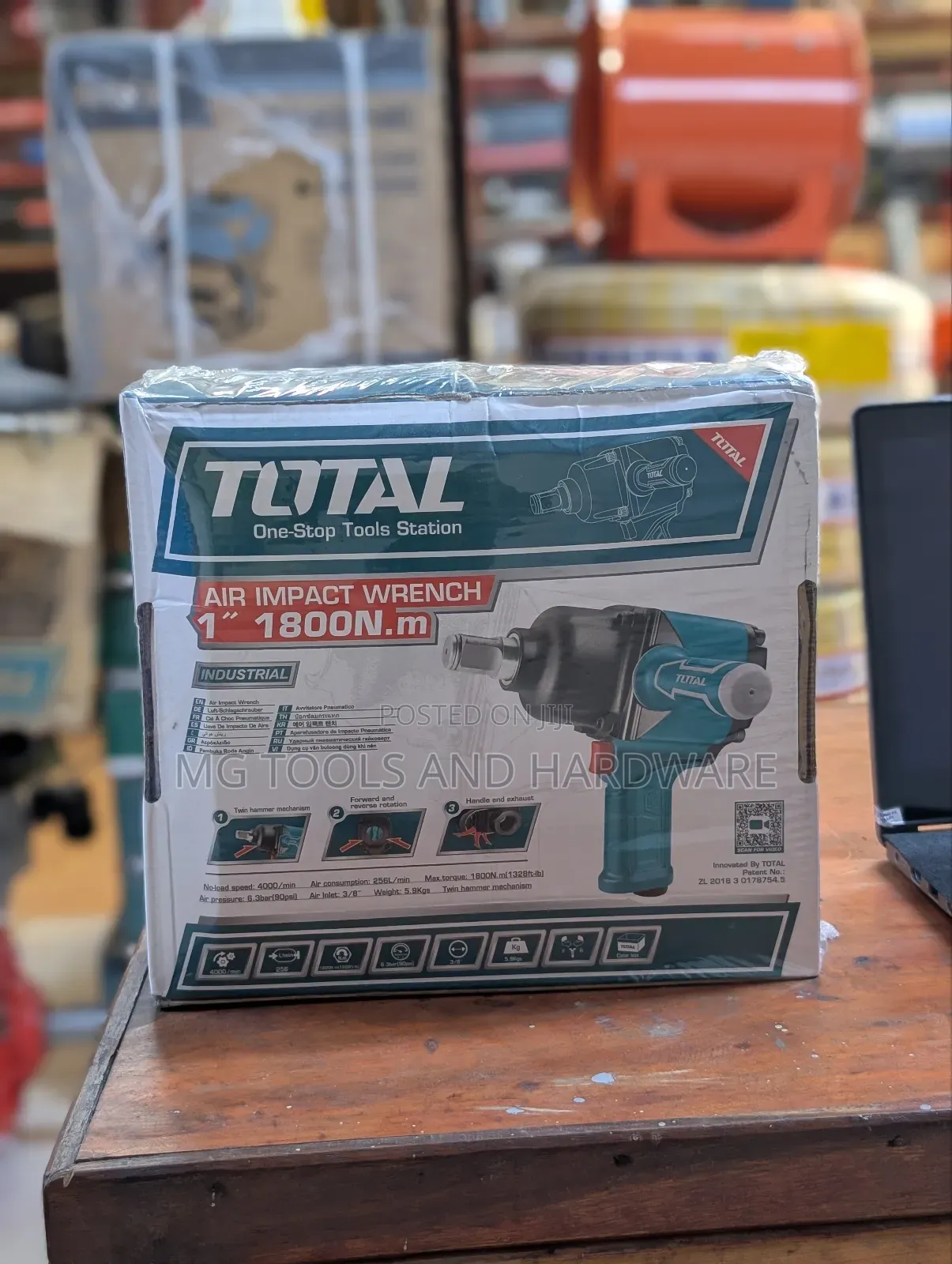 Air Impact Wrench 1800 Square Drive 25mm