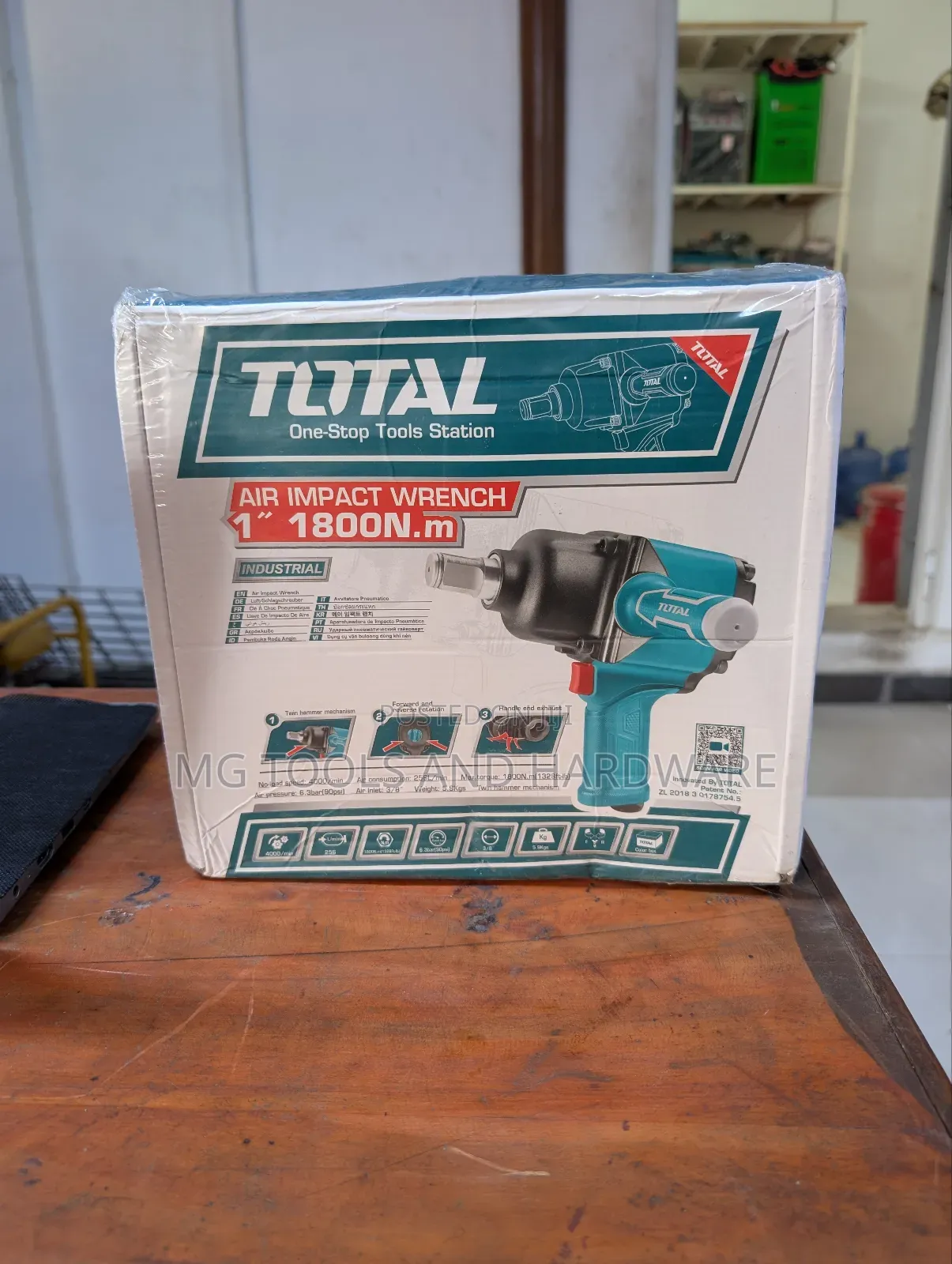 Air Impact Wrench 1800 Square Drive 25mm