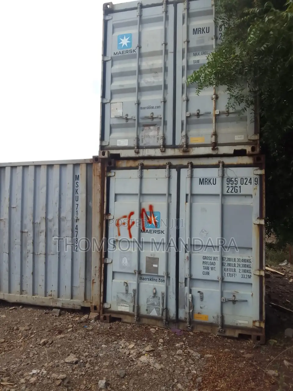20 Feet Containers at Kilimanjaro