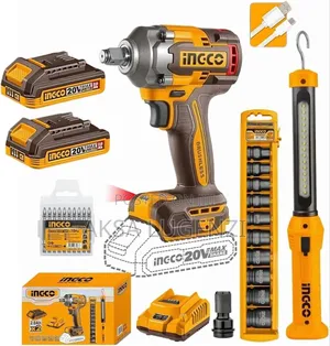 Ingco Ciwli2001 – 20v Brushless Impact Wrench (Complete Set)