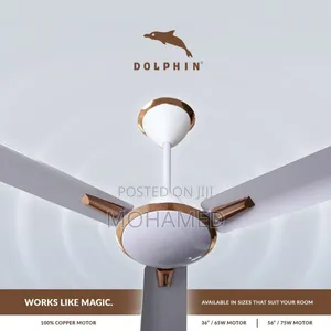 Dolphin Ceiling Fan Gold