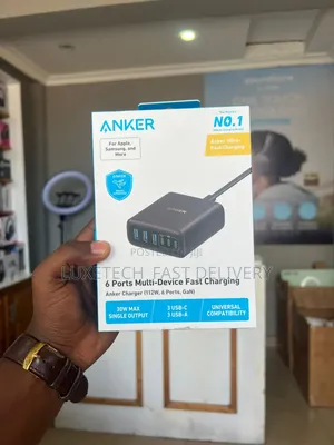 Anker Desktop Charger (112w, 6 Ports, Gan)