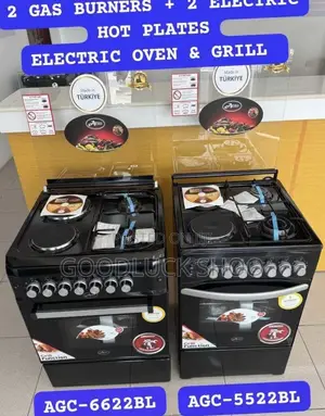 Aero 60cm X 60cm Gas Cooker 2g+ 2e With Eo+Grill (Agc-6622bl)