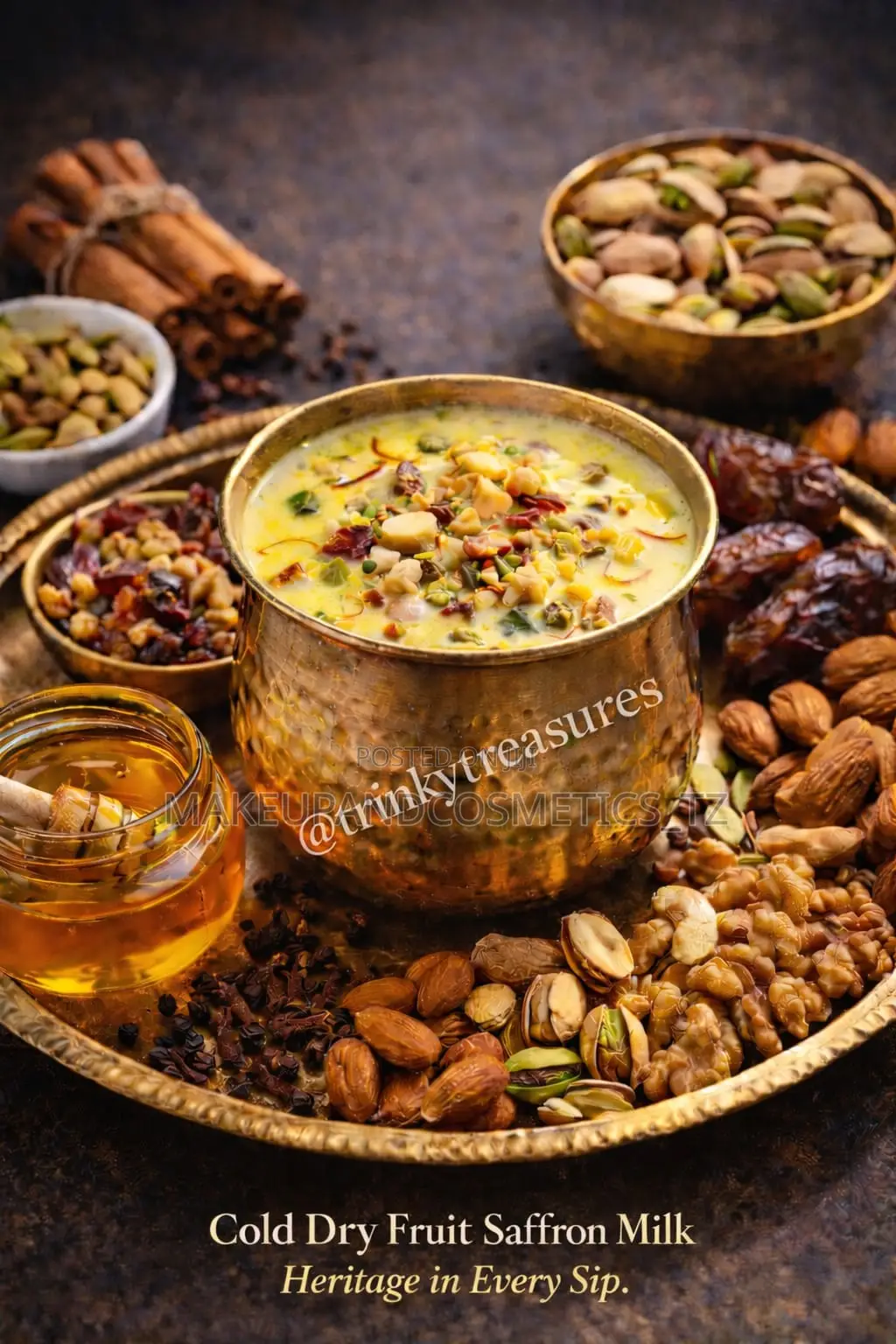 Cold Dry Fruit Saffron Milk