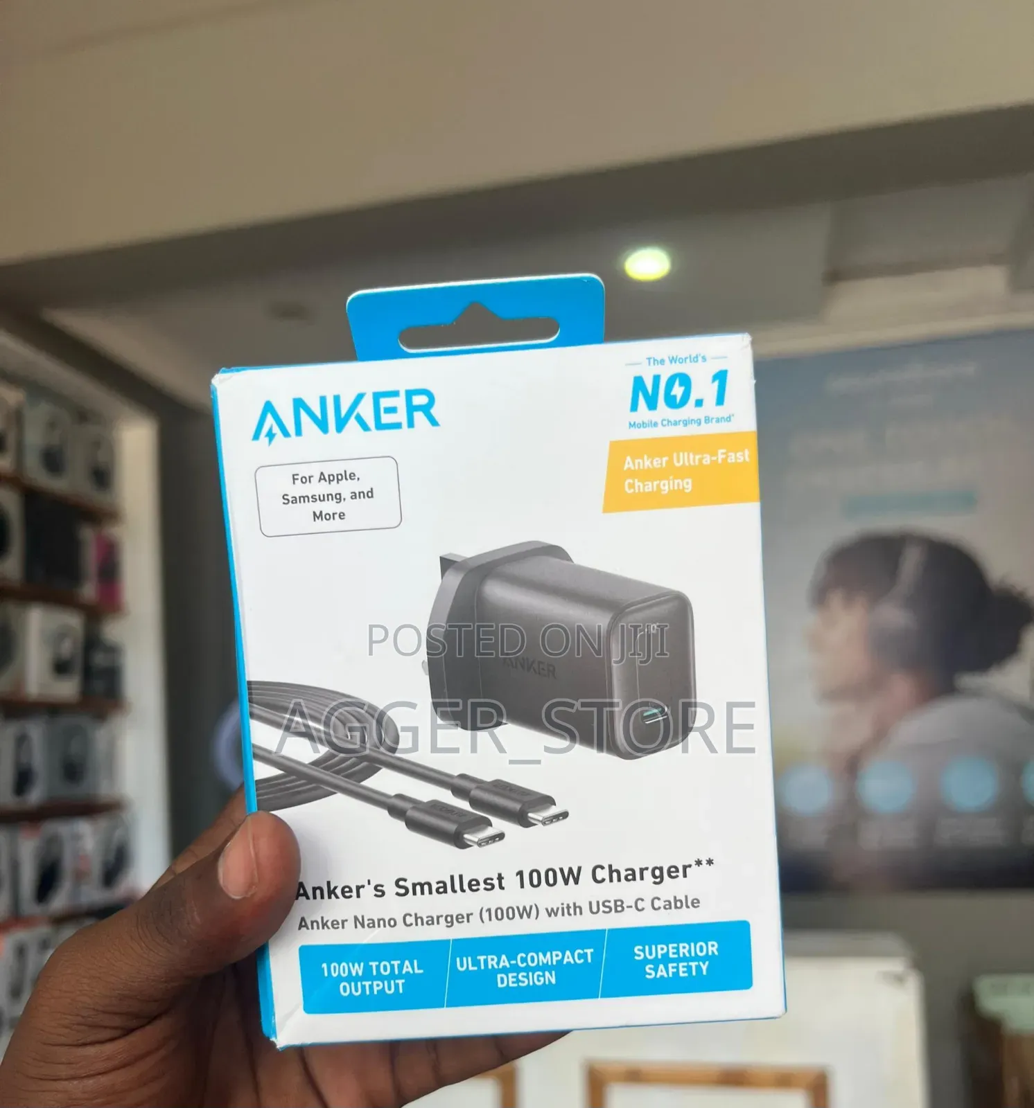 Anker Nano Charger 100w With Usb Cable