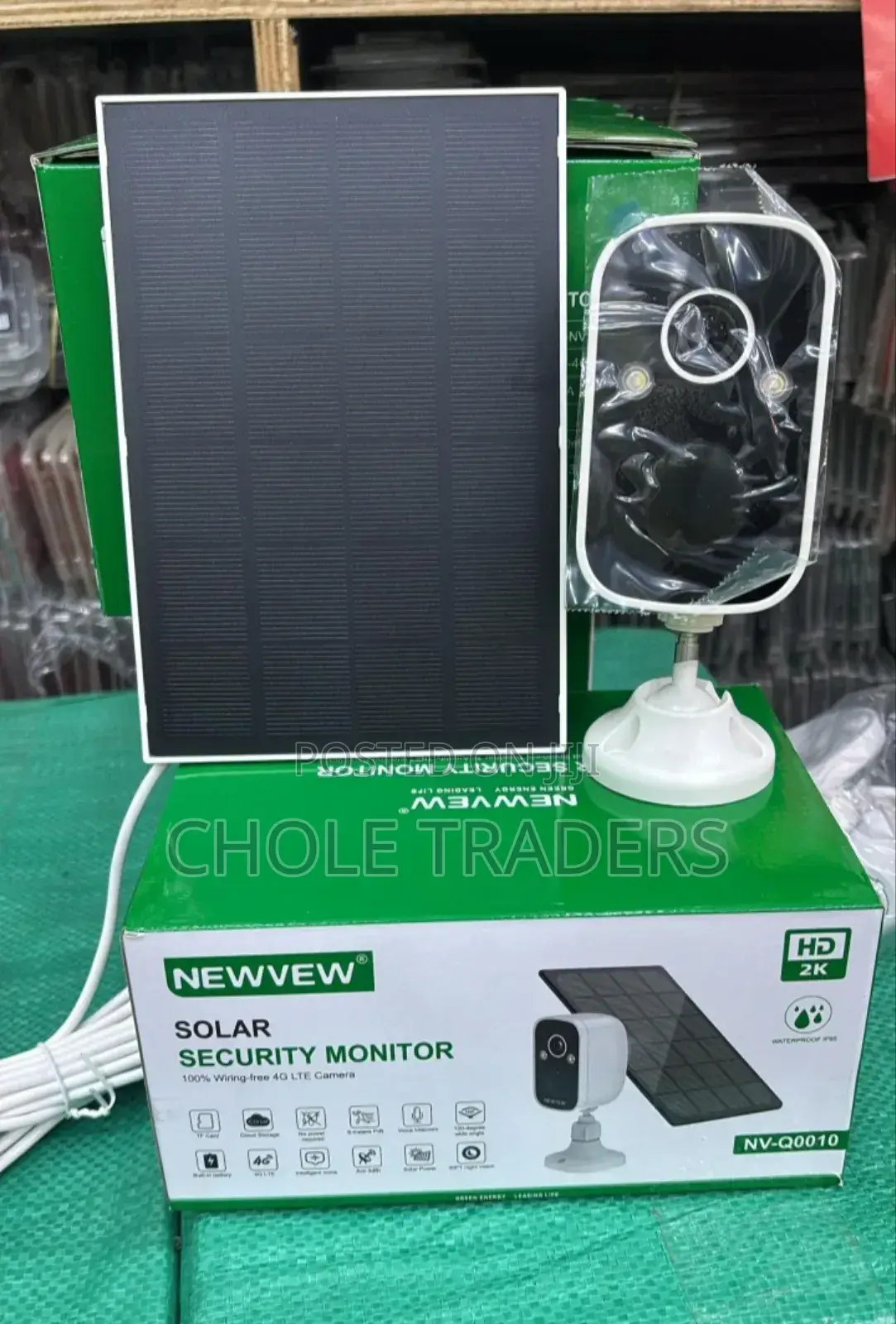 Newvew Nv-Q0010 Solar Security Monitor (Solar 4g Lte Camera)