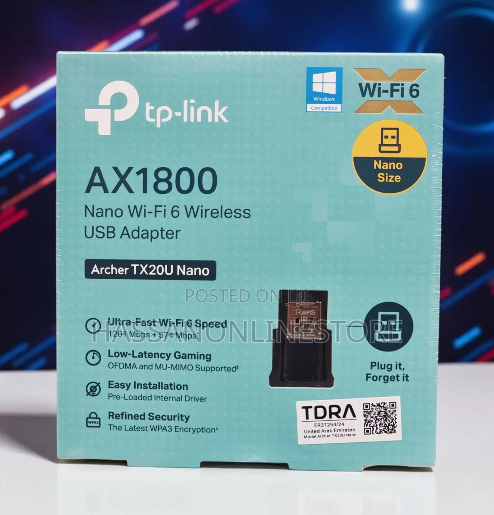 Tp-Link Archer Tx20u Nano Ax1800 Nano Wi-Fi 6 Wireless Usb Adapter