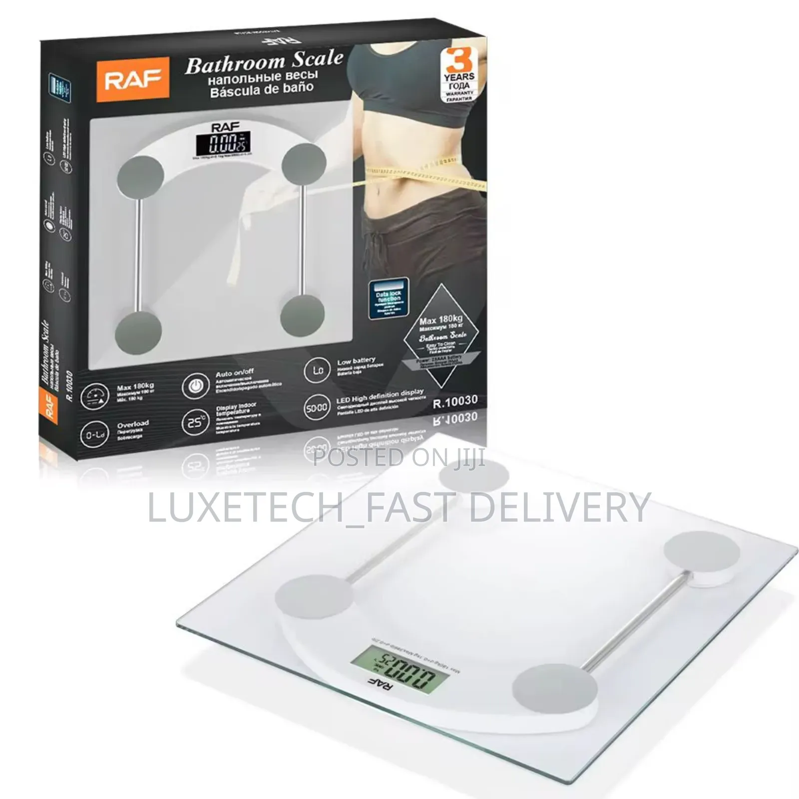 Raf R.10030 Digital Bathroom Scale 180kg
