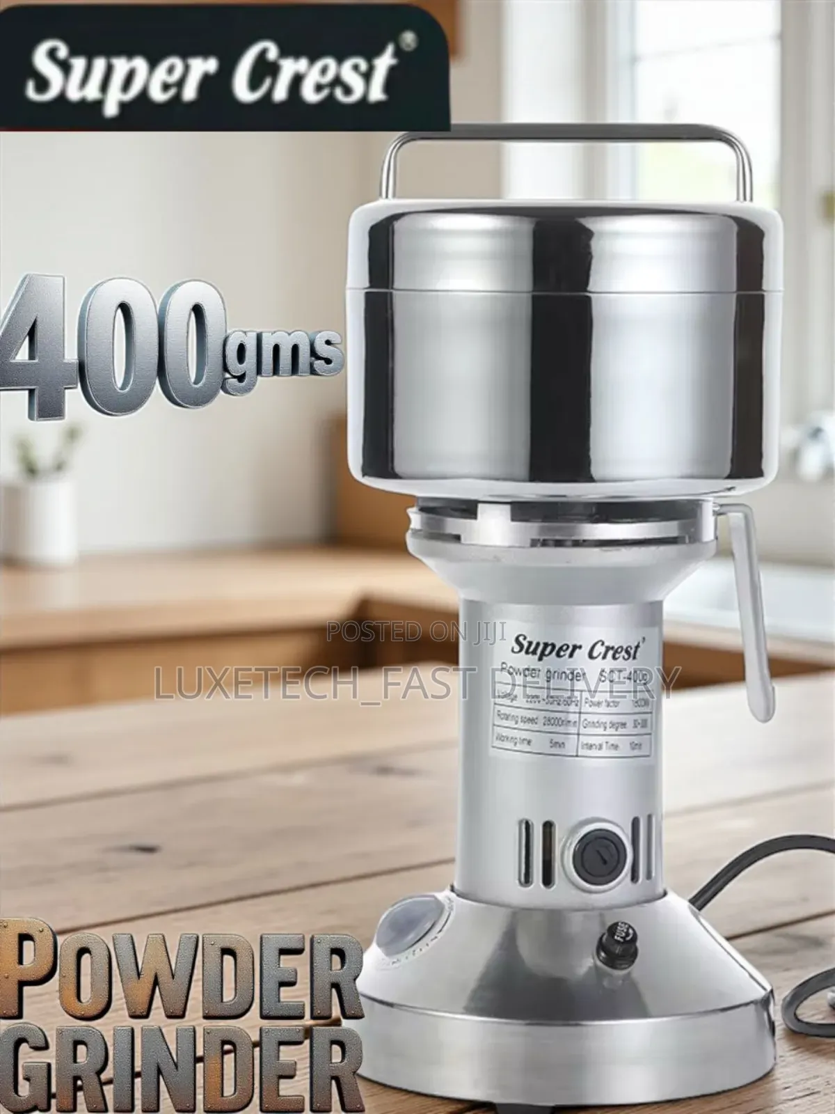 Super Crest Powder Grinder 400g
