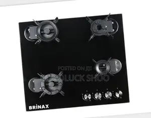 Brinax Deluxe Cooker Big Bx 2003 4 Gas Burners Top Glass Auto Ignition