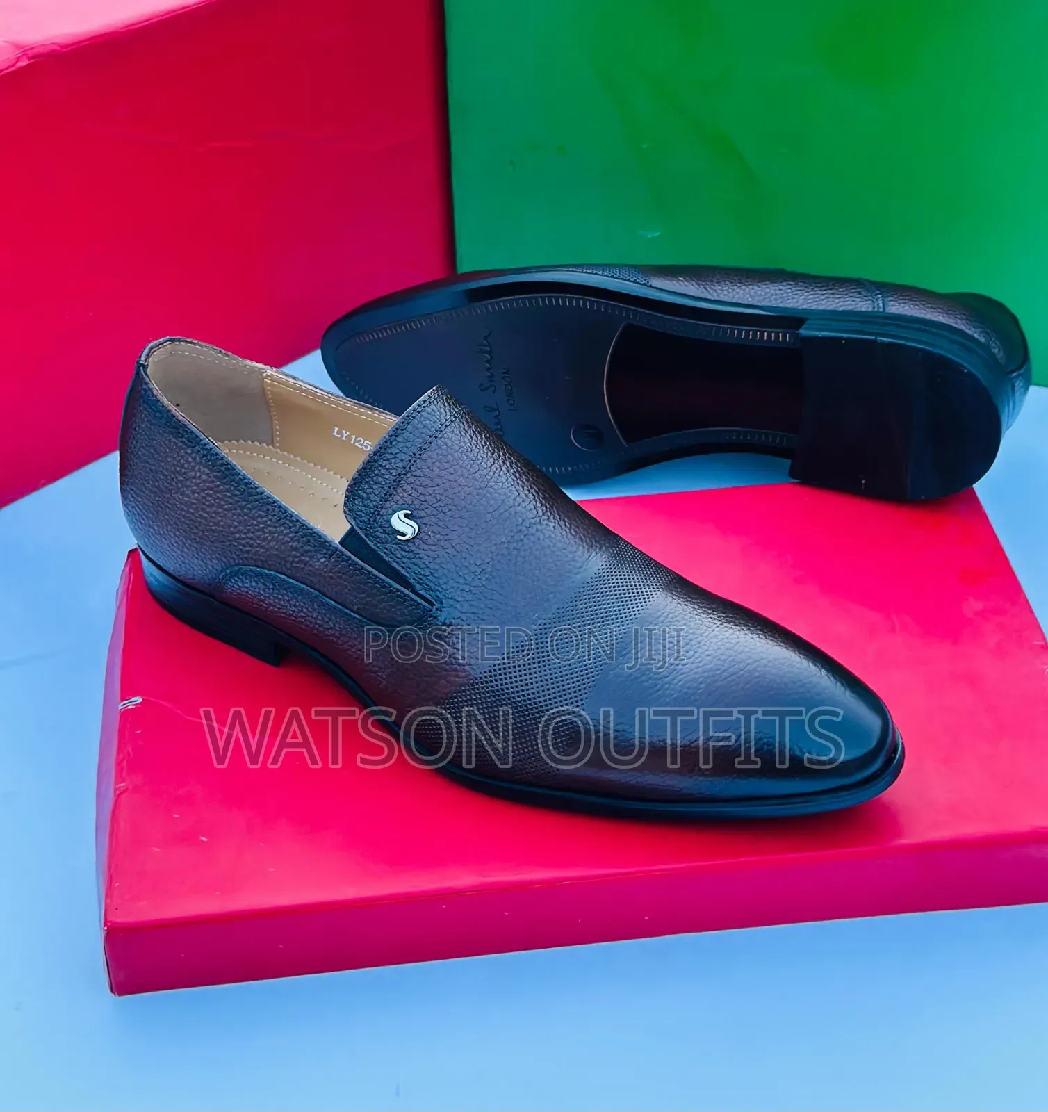 Paul Smith Brand Men's Leather Materials Shoes Very Classic