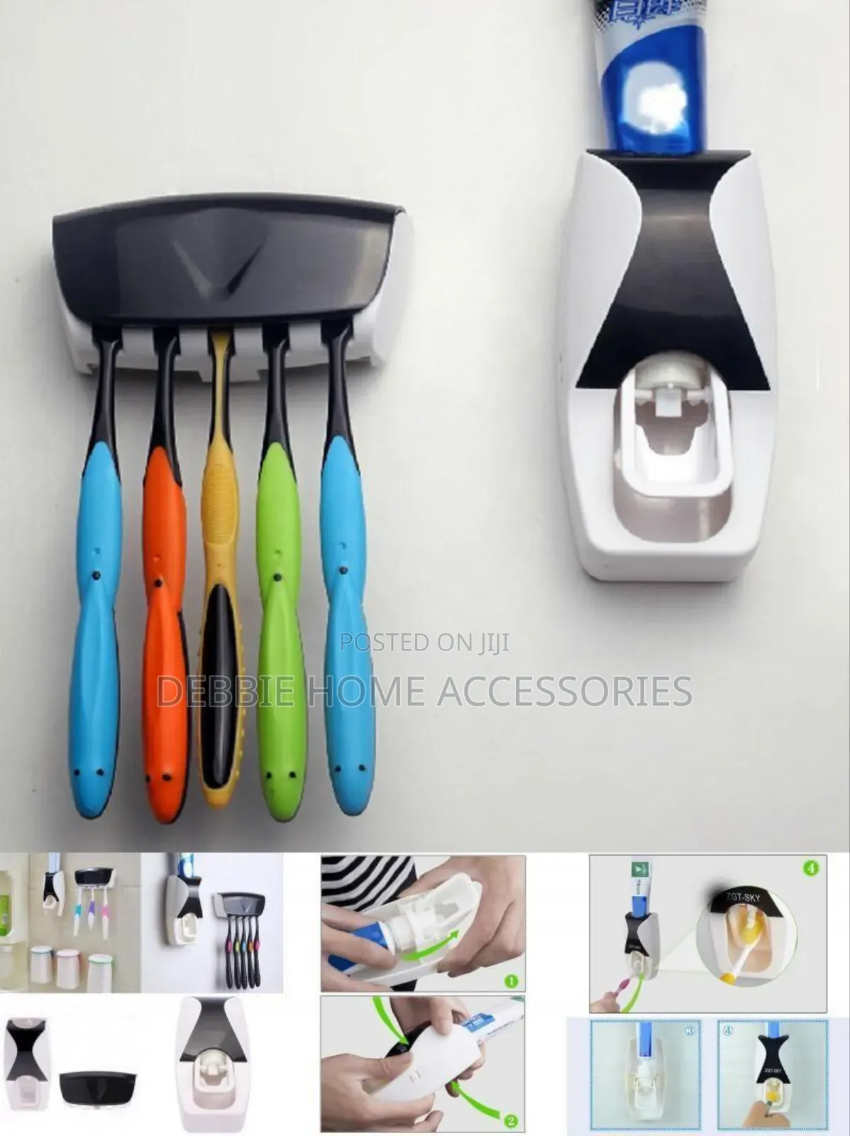 Wall-Mounted Zgtsky Automatic Toothpaste Dispenser Set